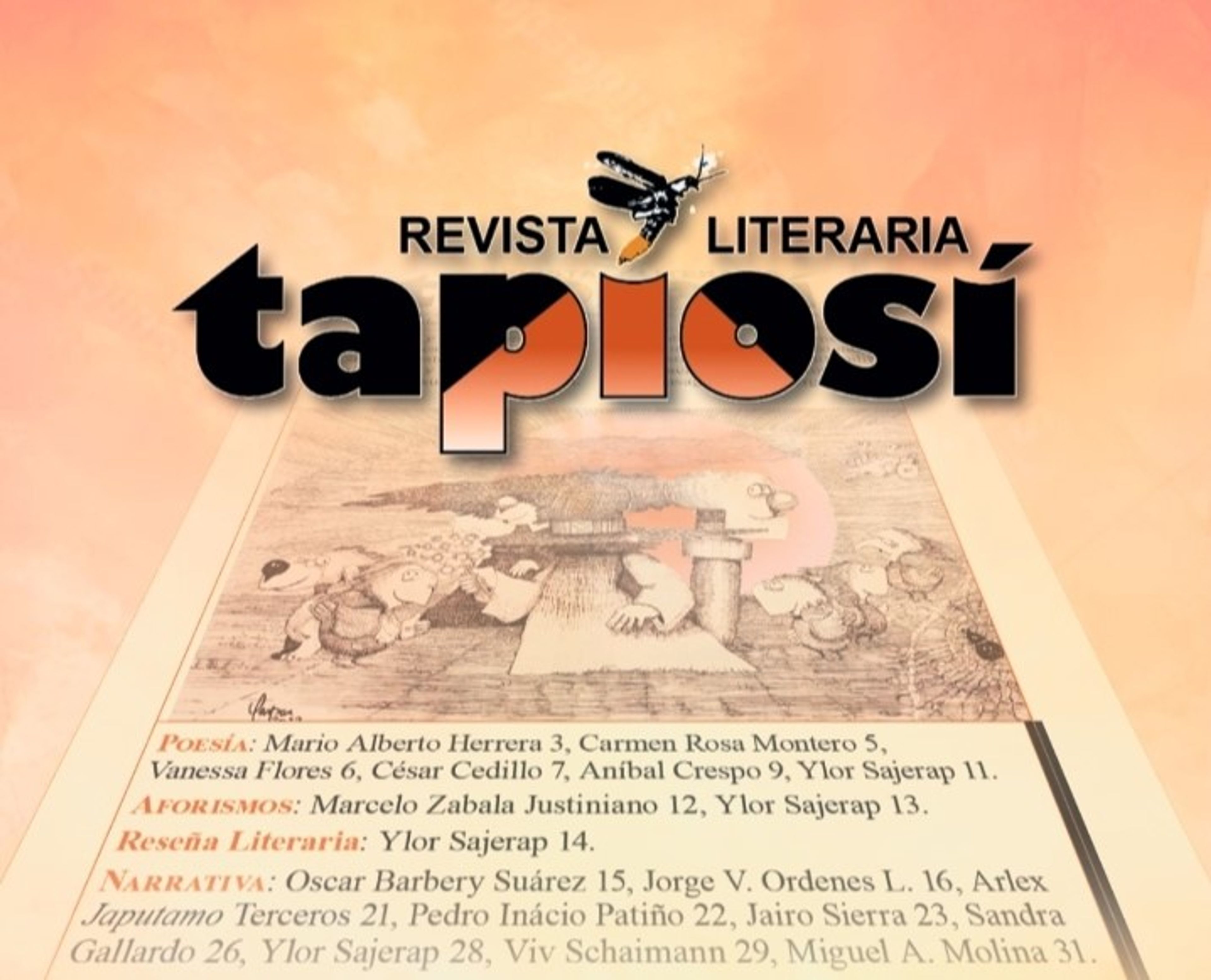Presentación de poesía, revista Tapiosí