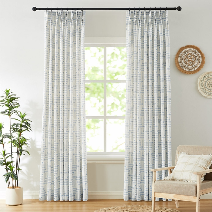 Buy Blanche 10%Cotton+90%Polyester Curtains Online - Curtarra Curtains