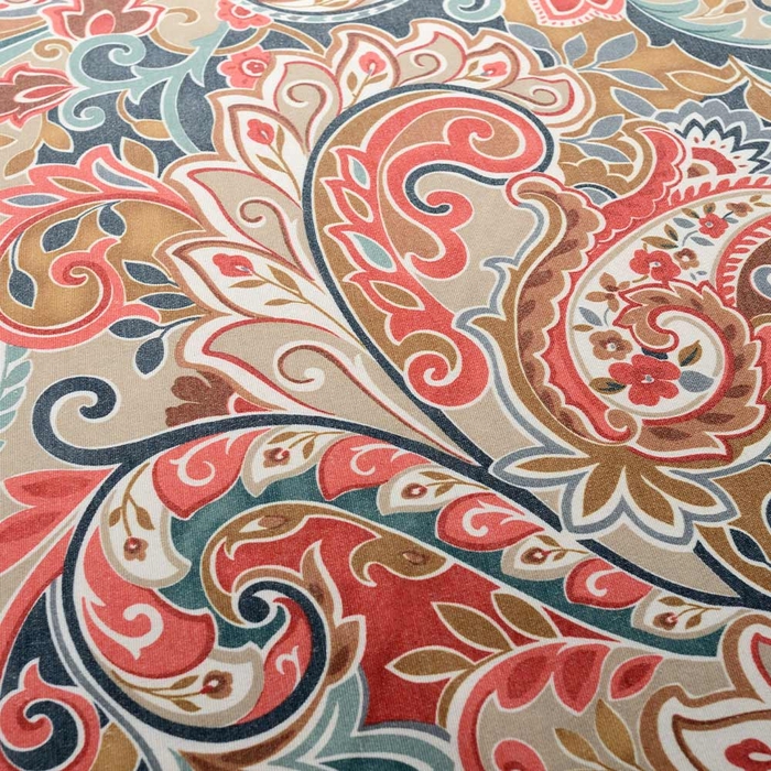 orange paisley pattern