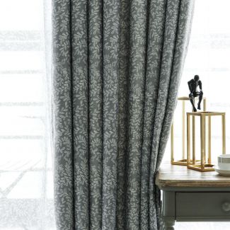 Curtarra Custom Vincent Mistletoe Leaves Pattern Curtains & Sheers