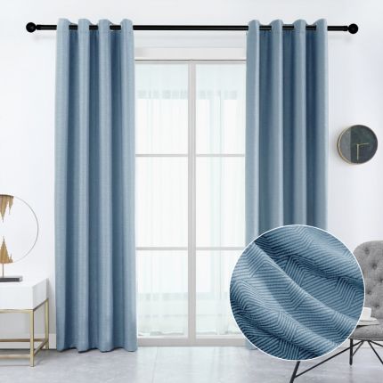 
Hector Double-side Artistic Stripe Texture Curtains
