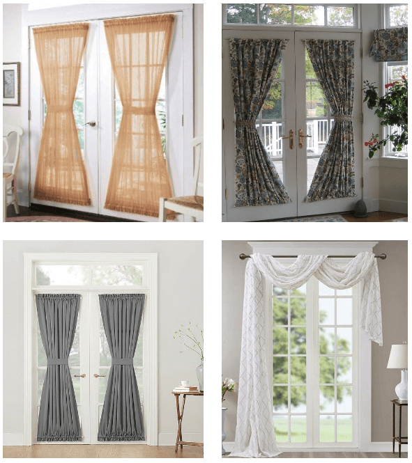 2 rod pocket door curtains