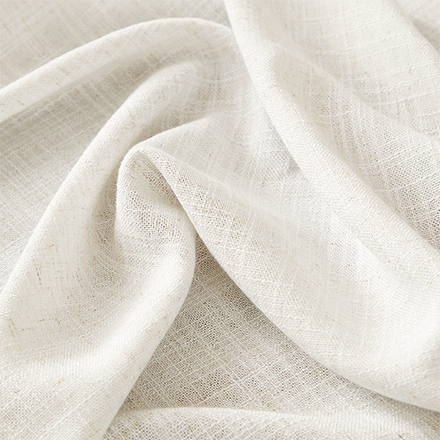 Buy Lesley White 8%Linen+92%Polyester Curtains Online - Curtarra
