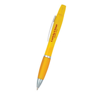 Twin-Write Pen With Highlighter