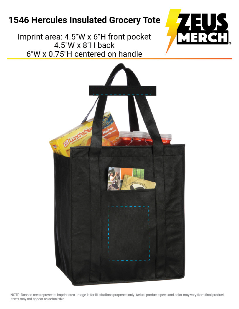 Hercules Insulated Grocery Tote 