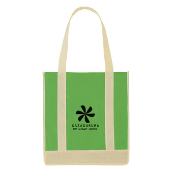 Non-Woven Two-Tone Shopper Tote Bag