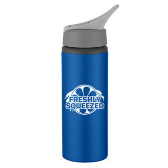 Custom On-the-Go Sports Water Bottle w/ Straw & Handle - 25 oz.