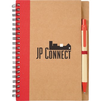 5" x 7" Eco Spiral Notebook with Pen