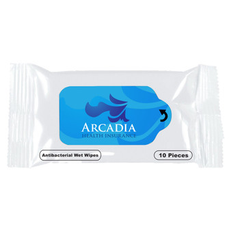 ANTIBACTERIAL WET WIPE PACKET