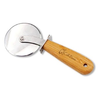 Premium Bamboo Pizza Cutter Wheel 