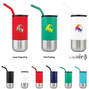 Imprinted Thor Eco Friendly Straw Tumblers (40 Oz.), Travel Mugs