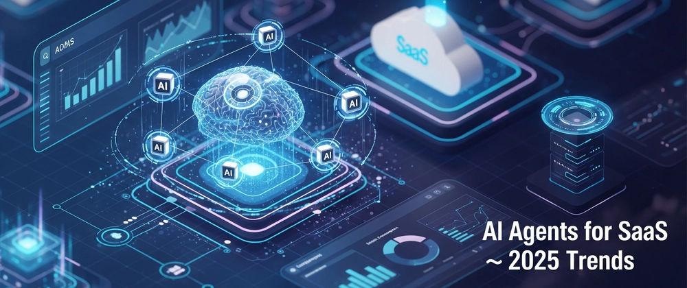 Illustration showing a saas concept with cloud and connected