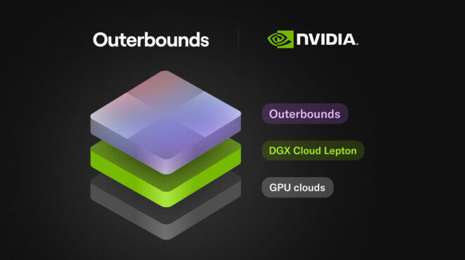 Nvidia with futuristic digital background representing ai and computing