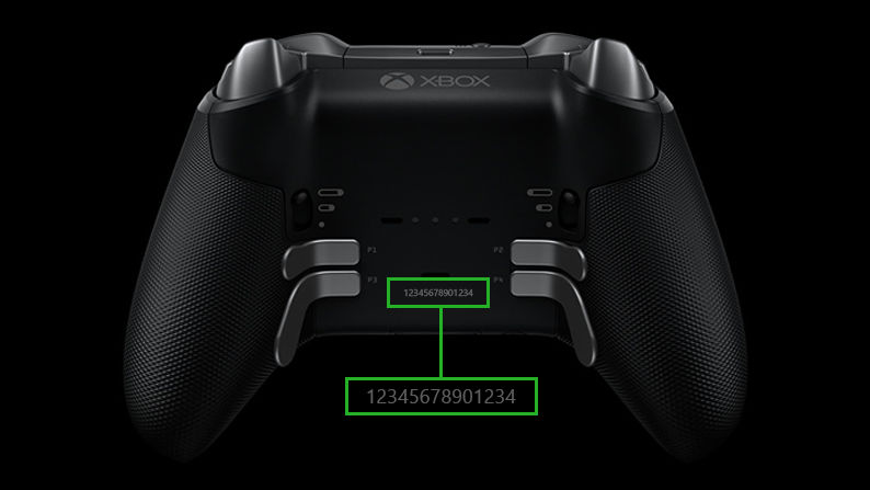 Xbox elite wireless controller series 2 shown from front with buttons and