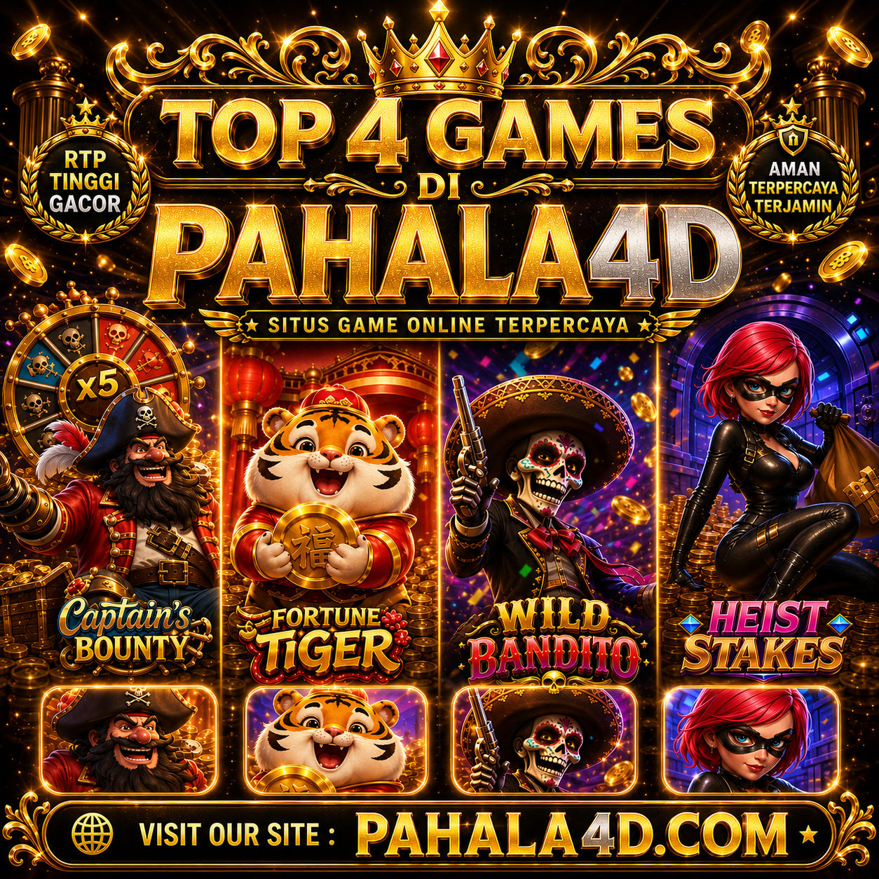 PAHALA4D - Top 4 Games Gacor Terbaik Dengan RTP Tertinggi - WooCommerce eCommerce