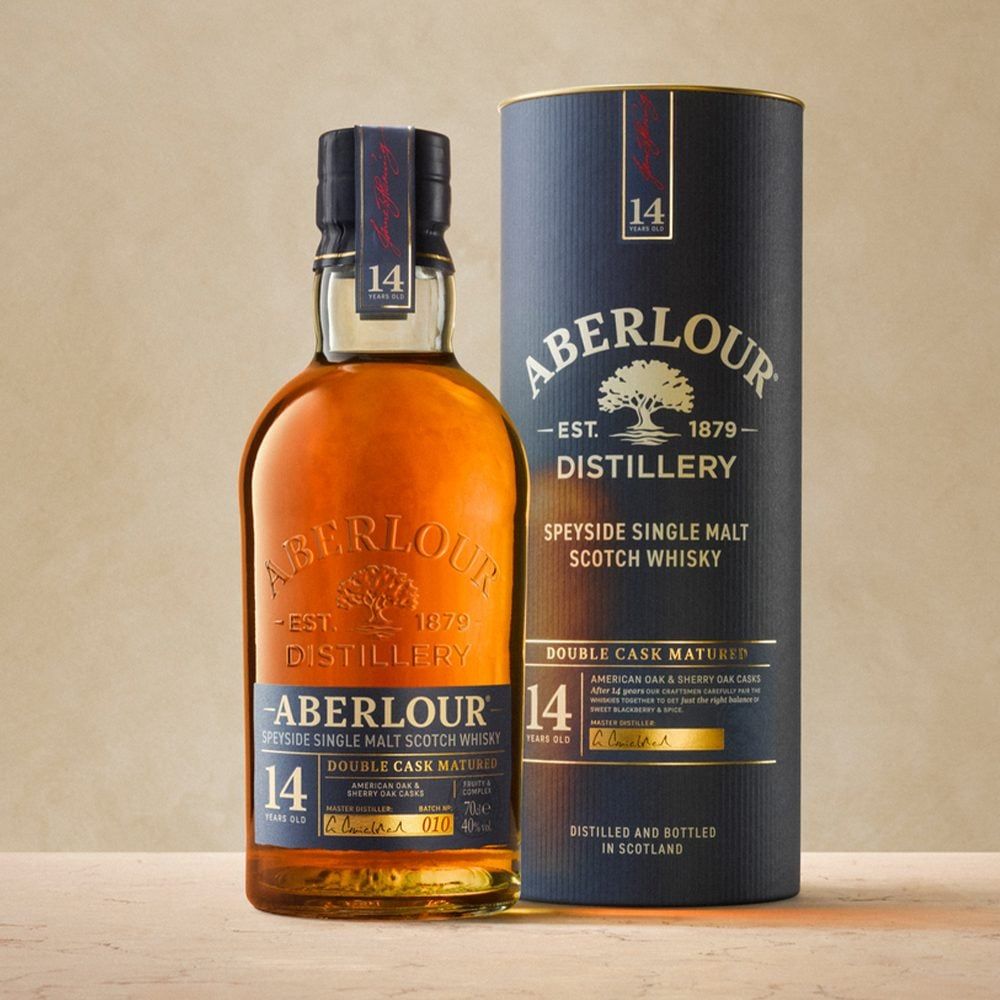14 Year Old Double Cask Scotch Whisky Engraved - Aberlour