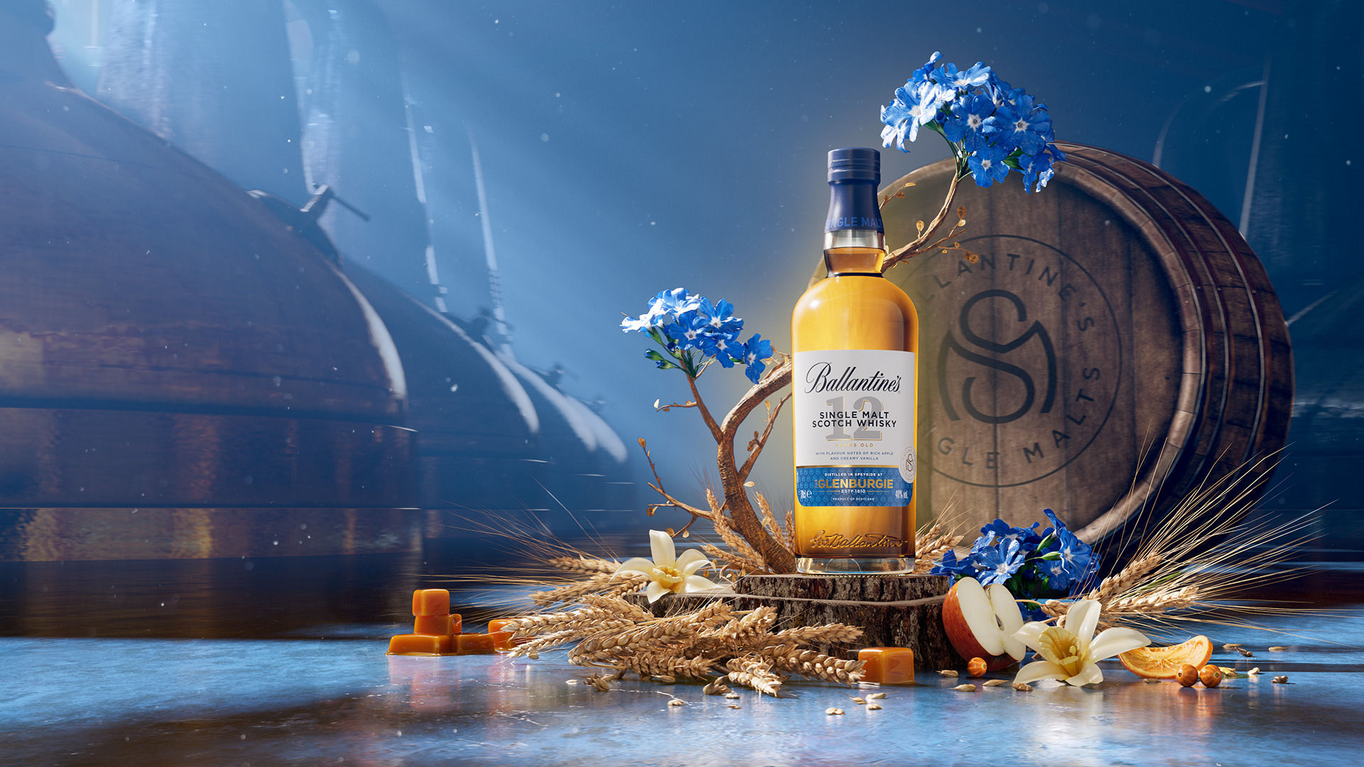 Ballantine's 12年 & 富士 シングルグレインウイスキー バランタイン12年 量り売り価格で/味と評価の口コミと飲み方の感想
