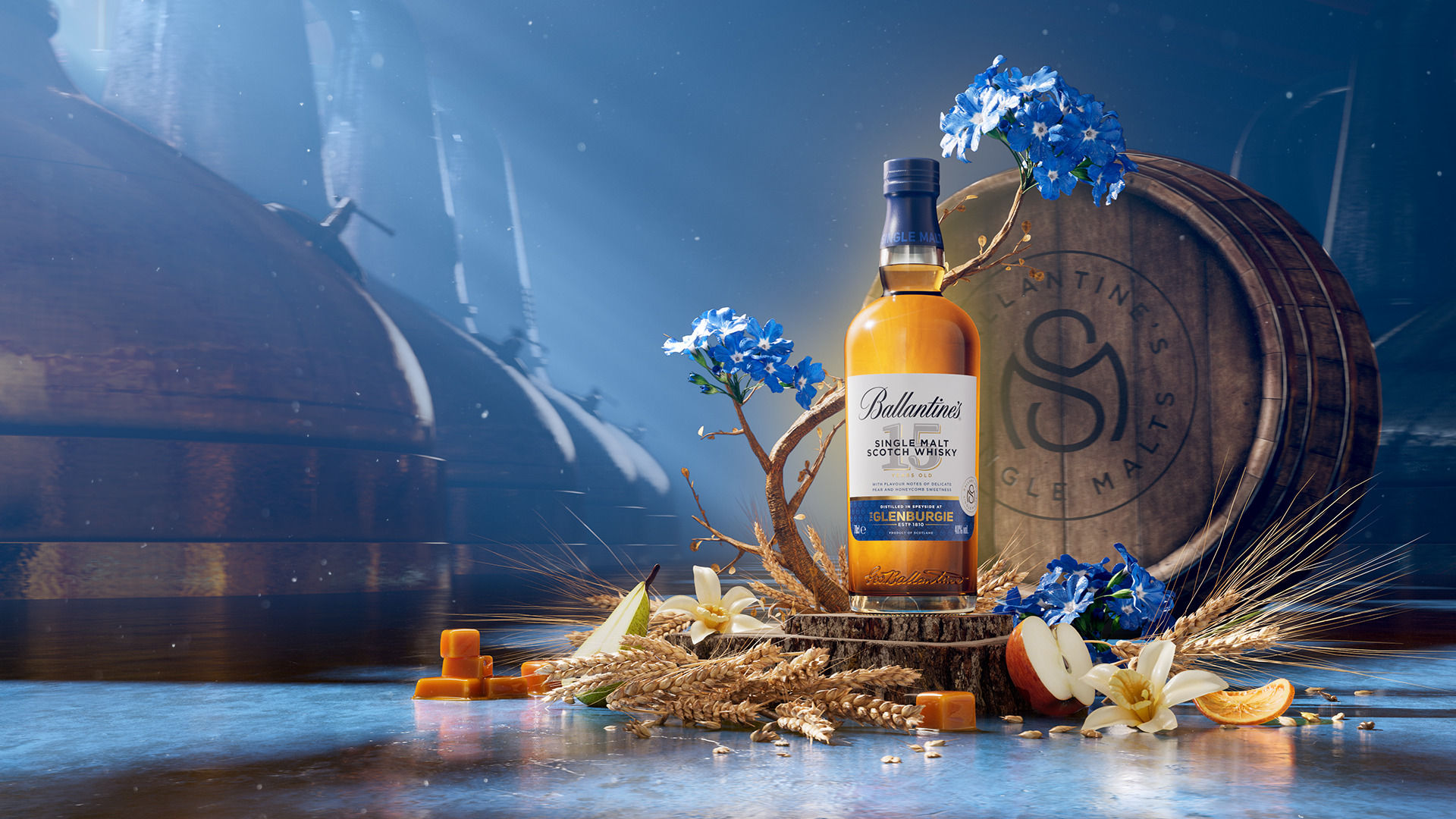 Ballantine's 15 Years Old スコッチウイスキー Glenburgie 15 Year Old Single Malt Scotch Whisky - Ballantine's