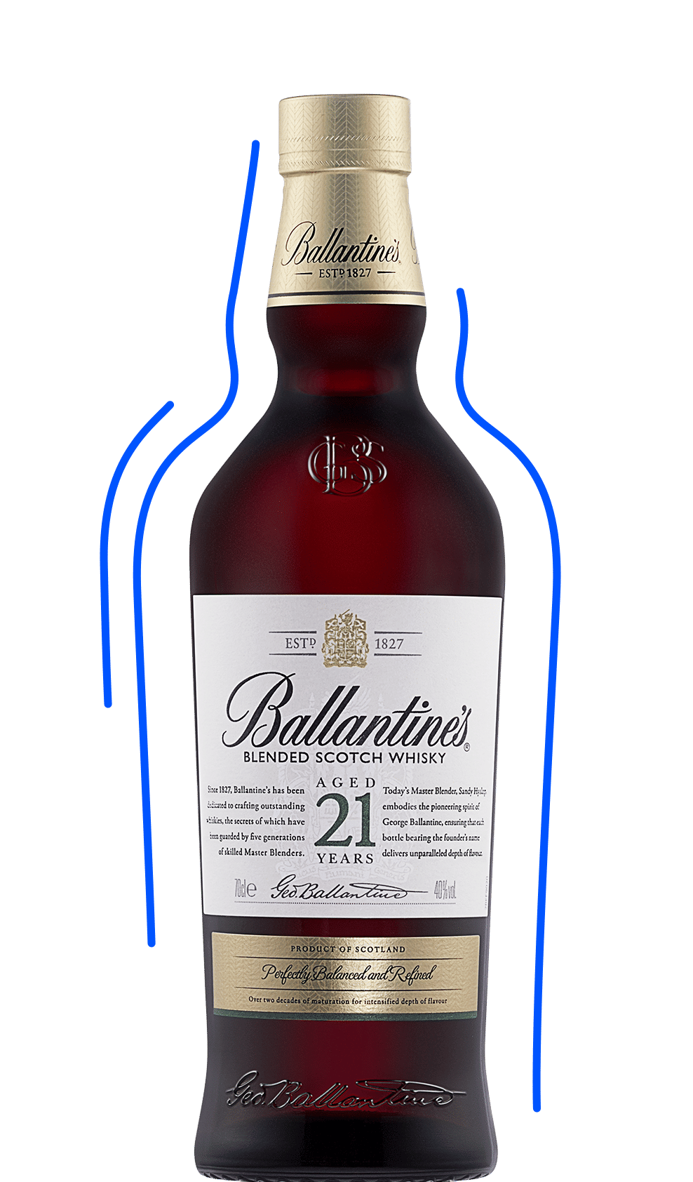 Ballantine's 0 Old Year Whisky Scotch | - Blended 700ml