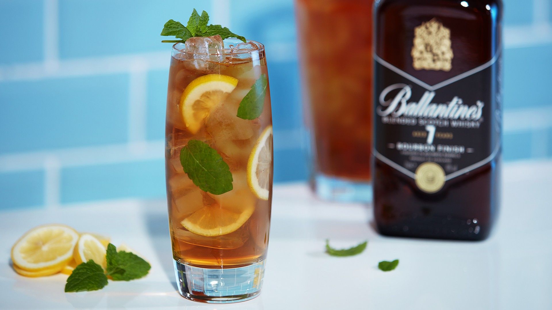 Ballantine's whisky ice tea cocktail recipe
