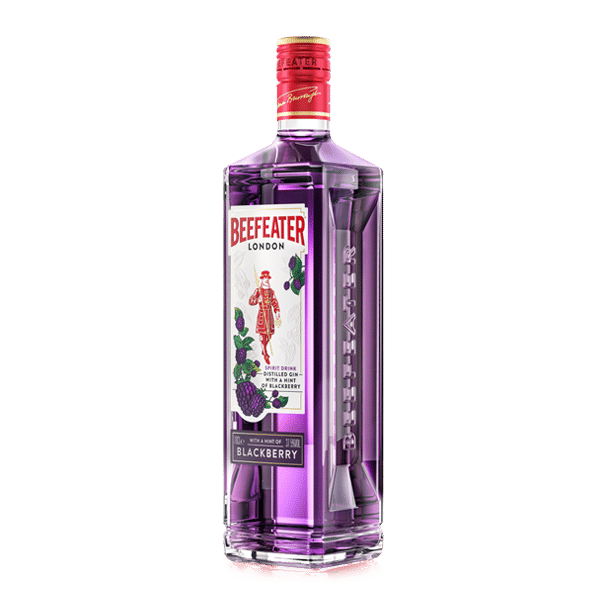 Beefeater Blackberry Gin Bottle side view