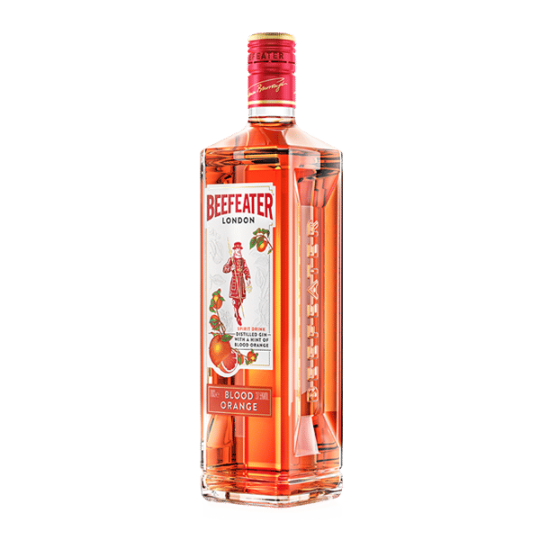 Beefeater Blood Orange Gin bottle side view
