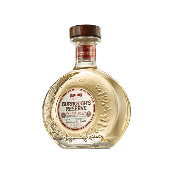 Beefeater Burrough's Reserve Gin bottle side view