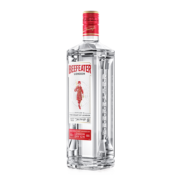beefeater london dry gin bottle side view