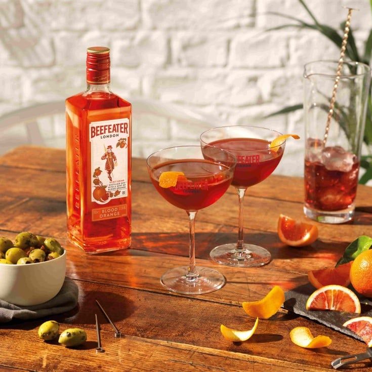 Blood Orange Martini cocktail recipe - Beefeater Gin