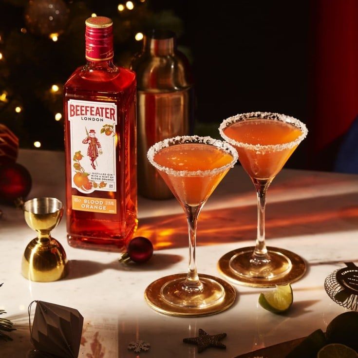 Spicy Gin Margarita cocktail recipe - Blood Orange Beefeater Gin