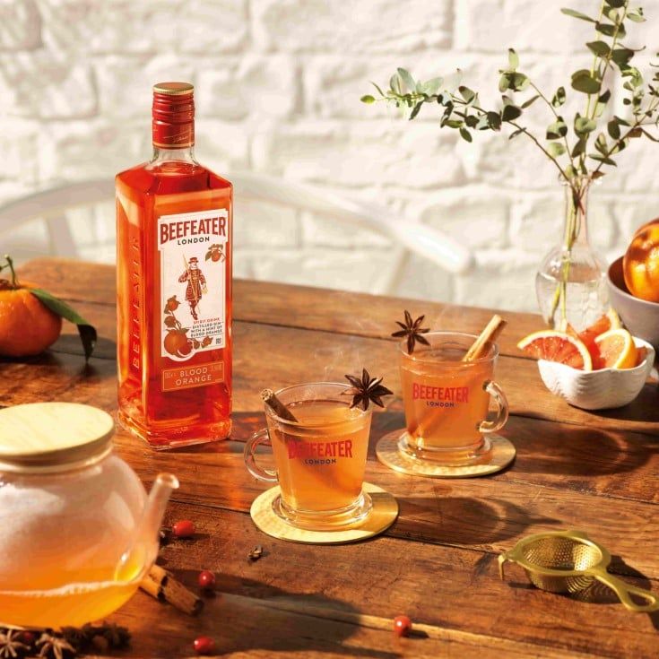 Hot Blood Orange Punch cocktail recipe - Beefeater Gin