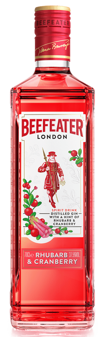 beefeater rhubarb cranberry gin bottle front view aspect ratio 189 599