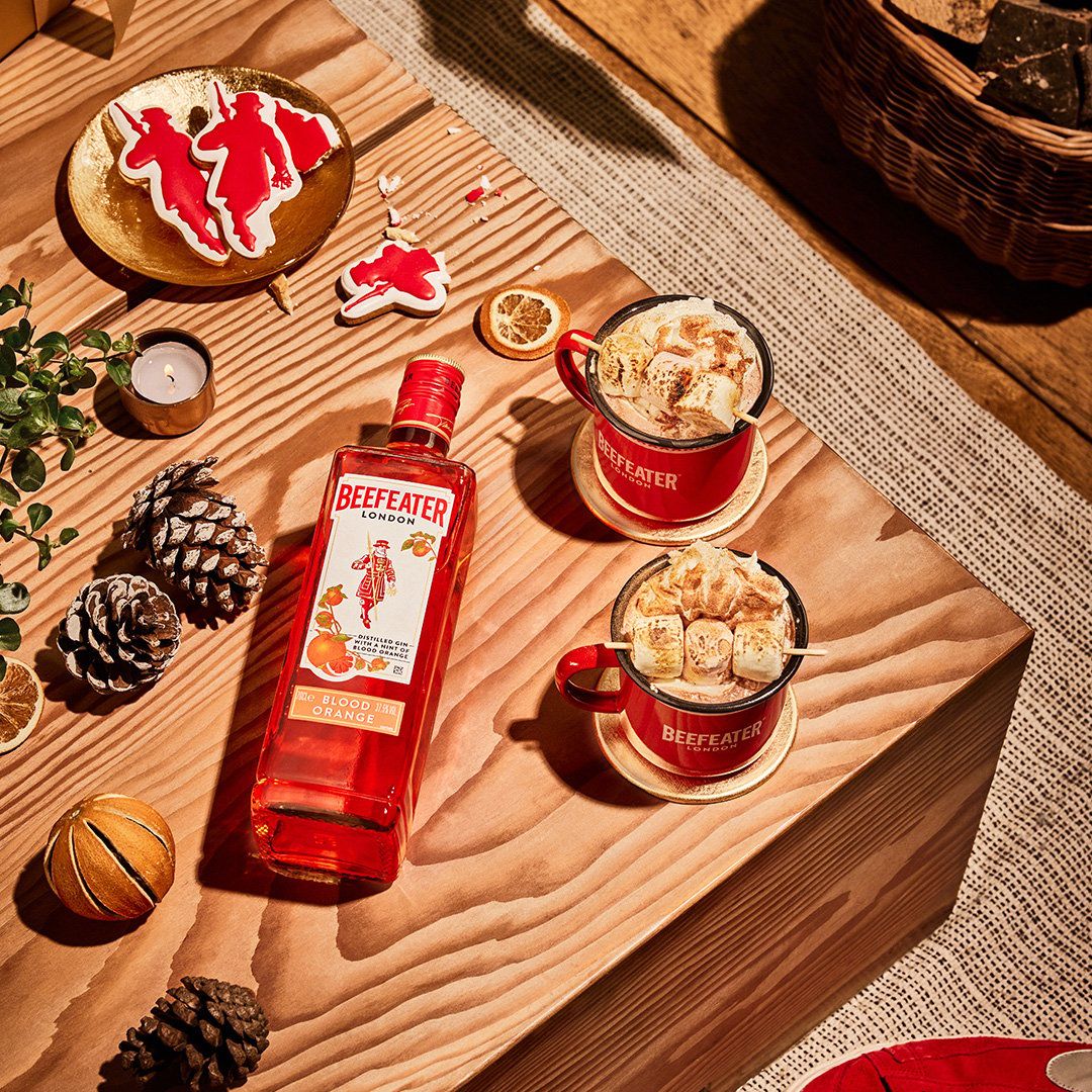 blood orange hot chocolate cocktail
