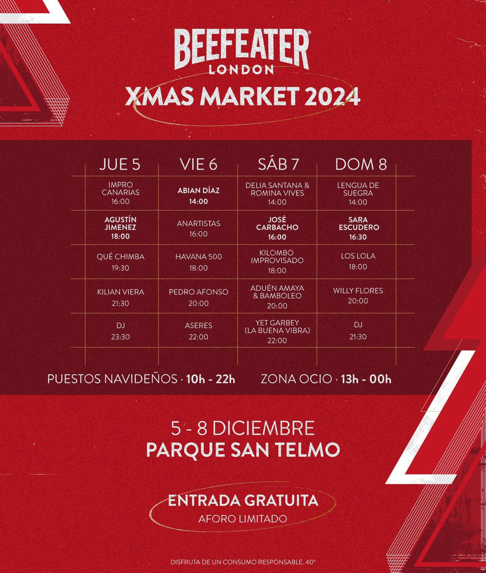 beefeater xmas market 2024