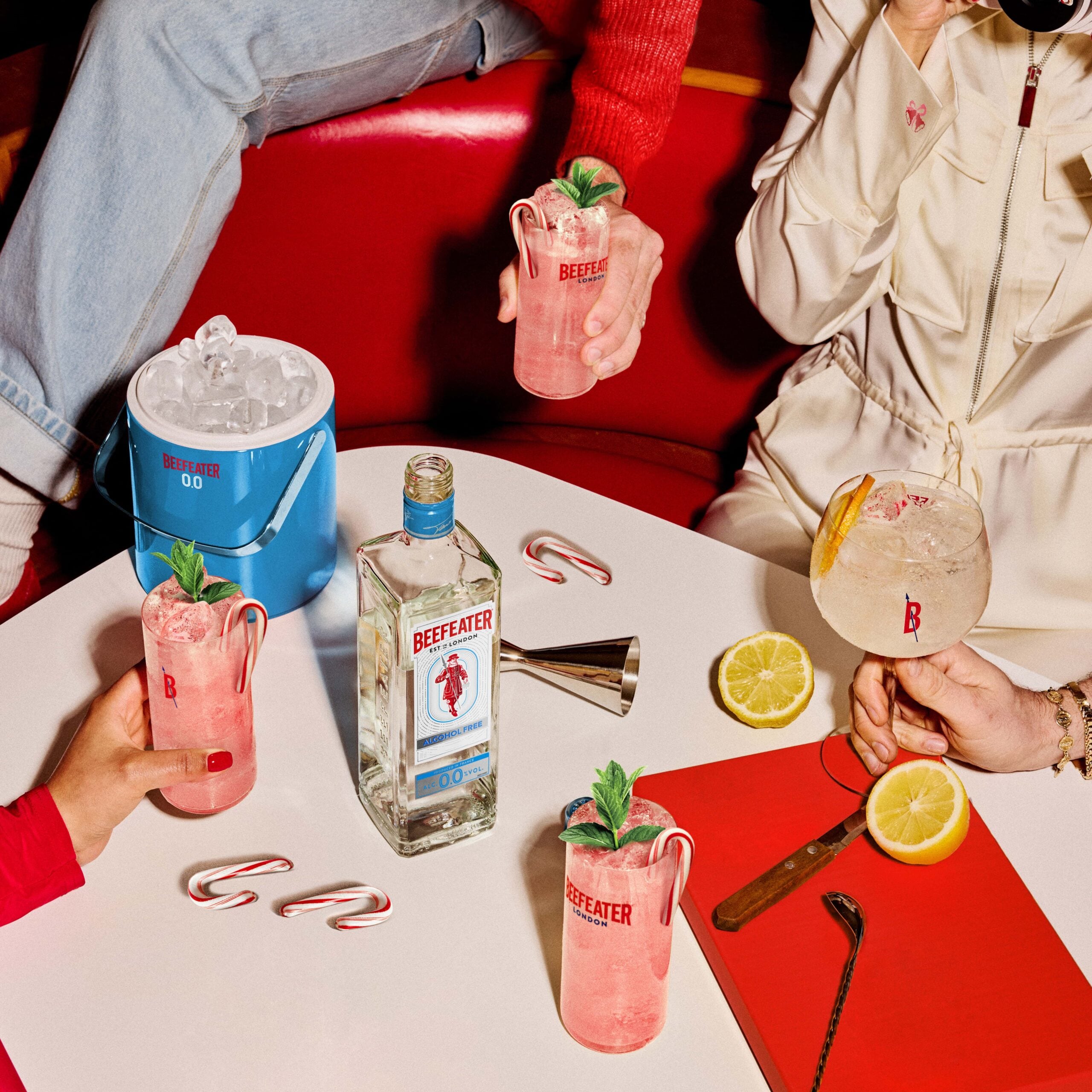 Candy Cane & Cranberry Mocktail - Christmas Recipe - Beefeater Gin