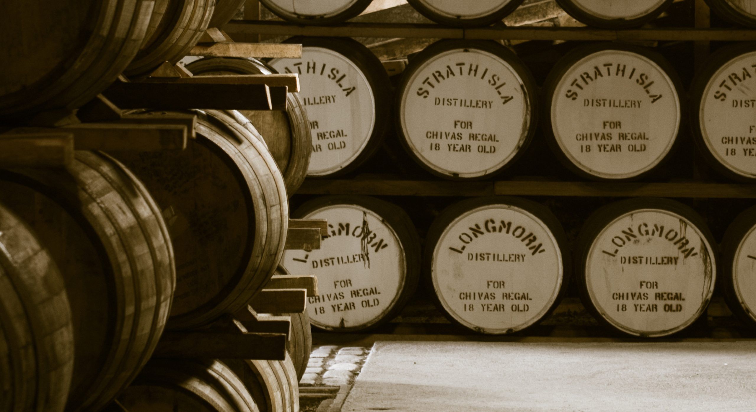 Chivas Whisky Barrels Store Cask Scotland