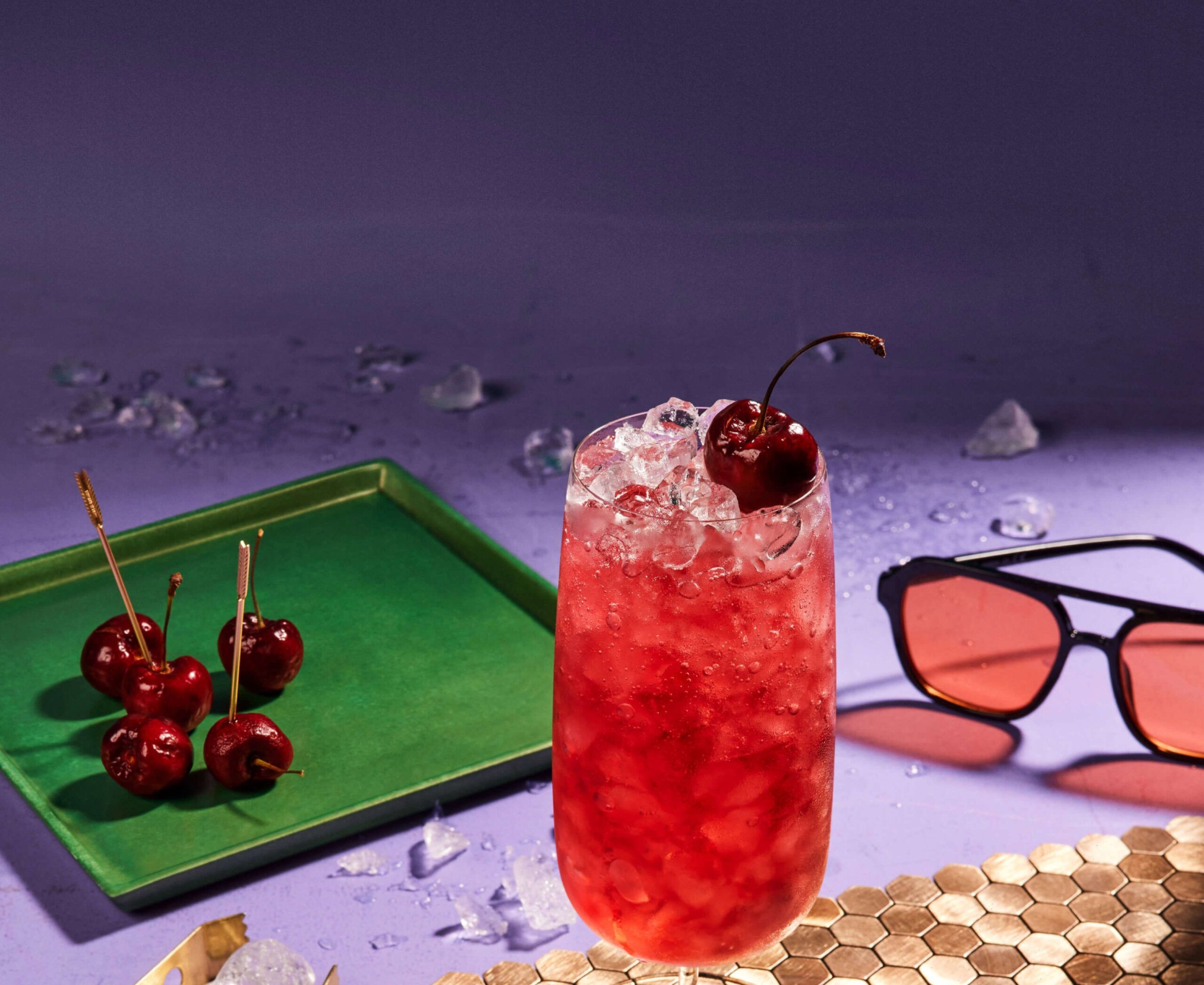 Extra Cherry Soda Whisky Cocktail 1