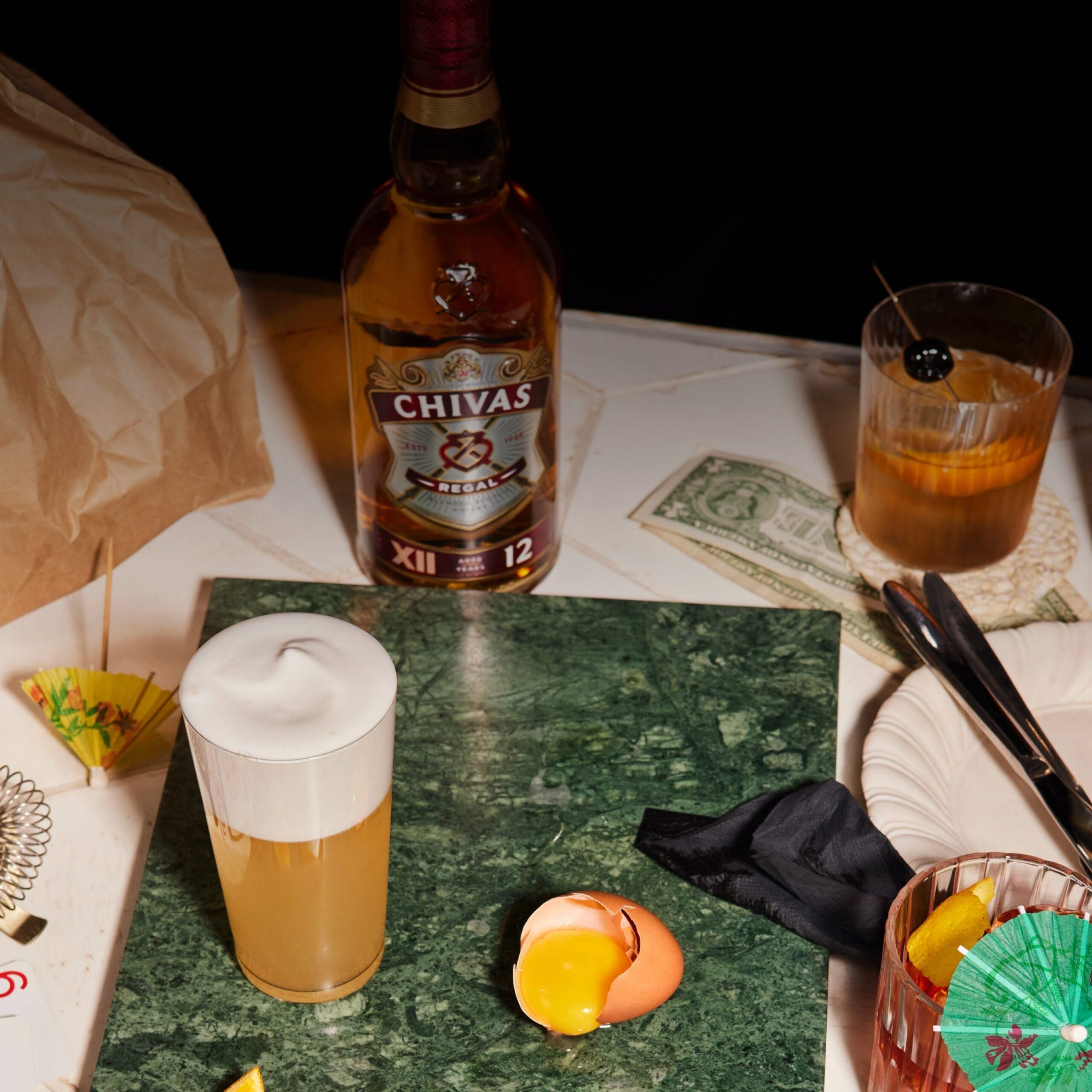 Morning Glory Fizz Whisky Cocktail 1