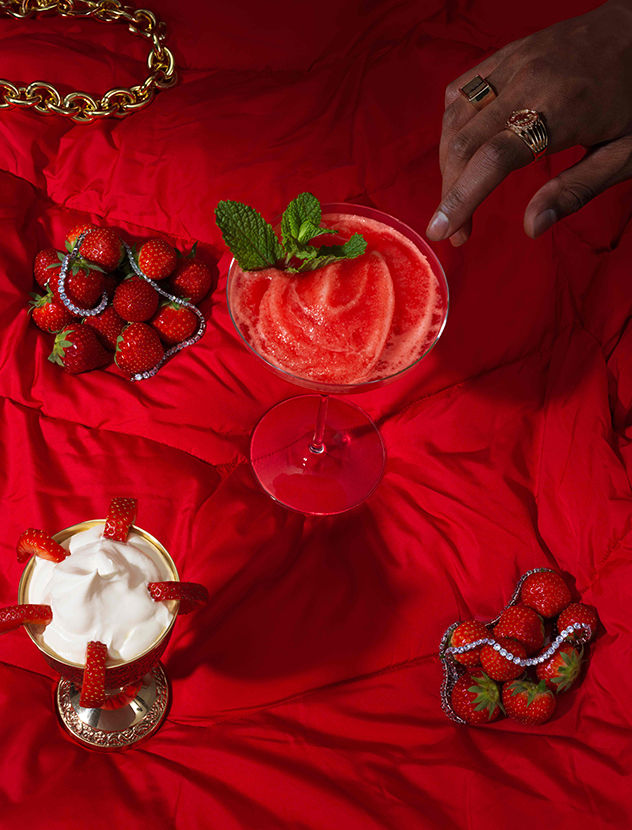 Strawberry Daiquiri Cocktail Whisky Chivas Regal