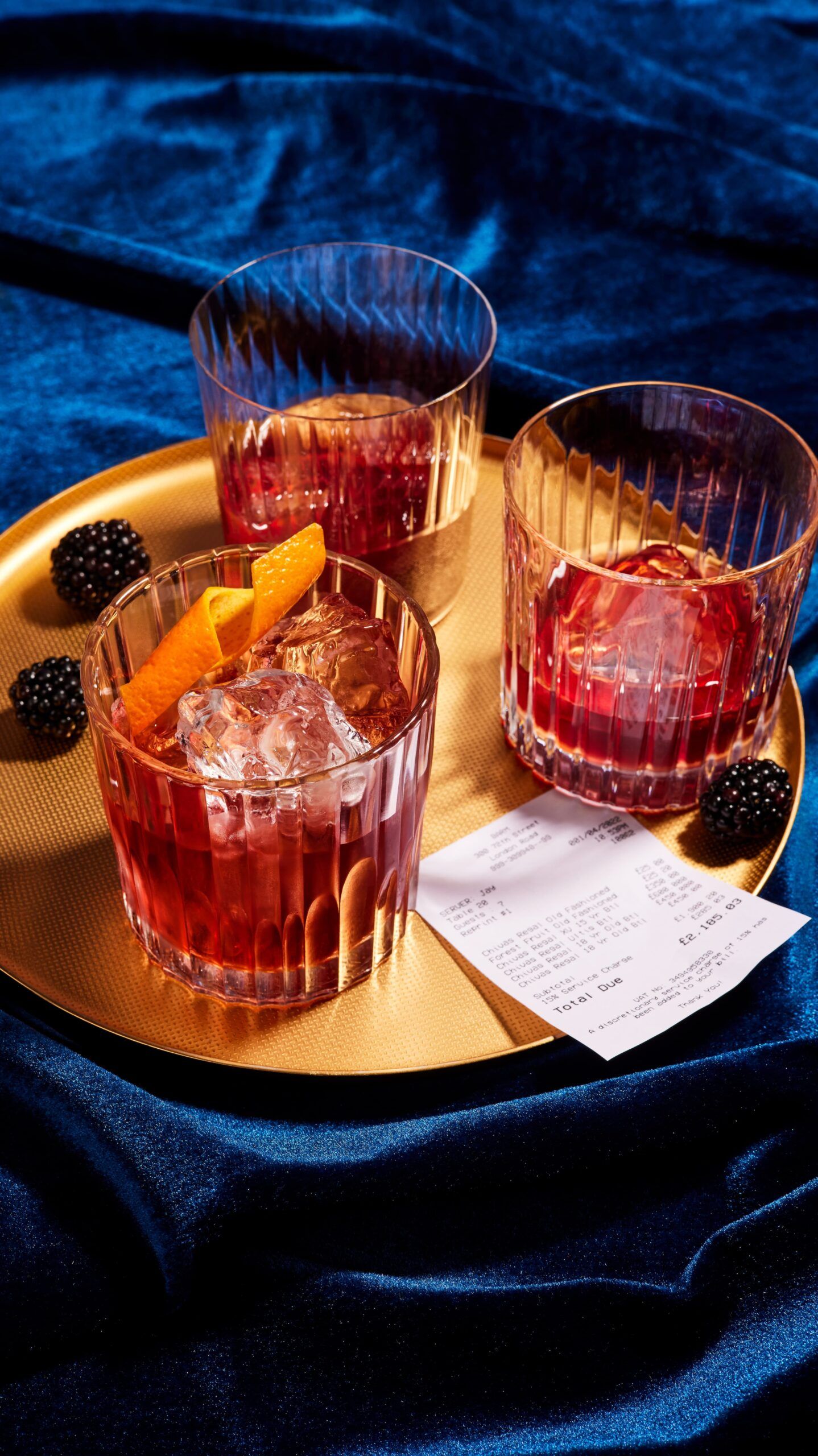 Forest Fruit Old Fashioned Whisky Cocktail