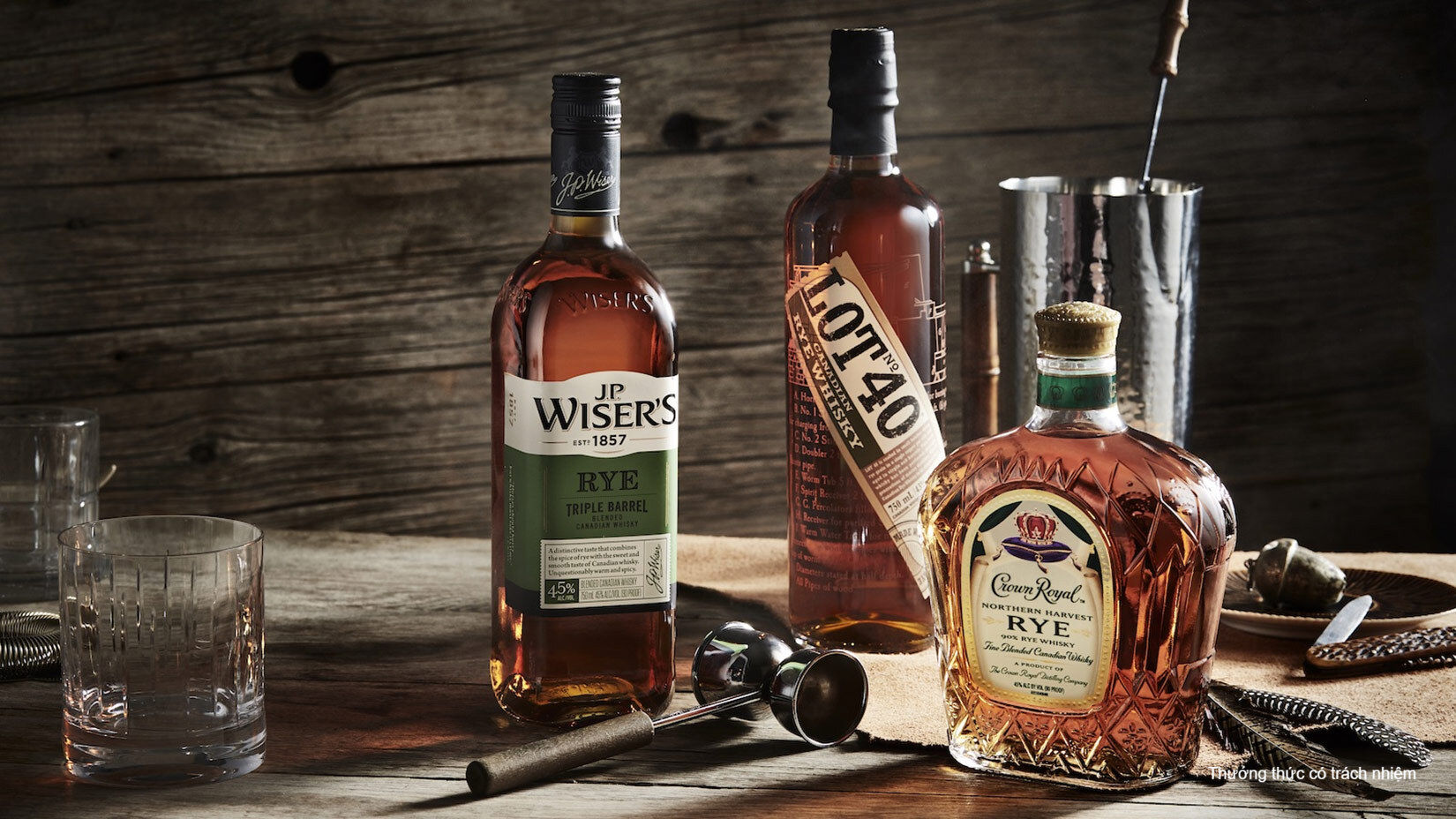 Canadian Whisky là dòng rượu Blended Whisky.