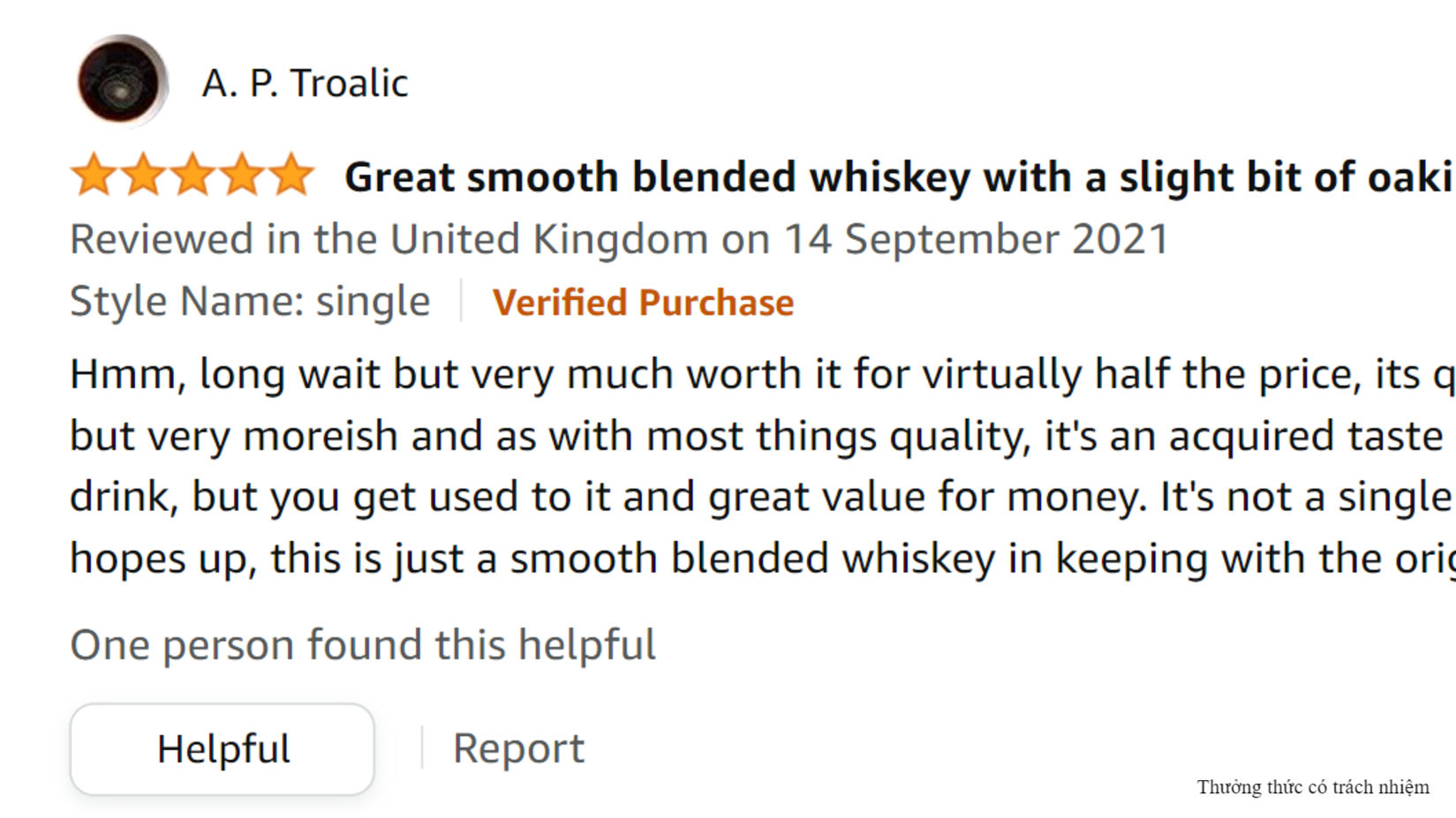 Đánh giá của người dùng về rượu Chivas Extra 13 Sherry.