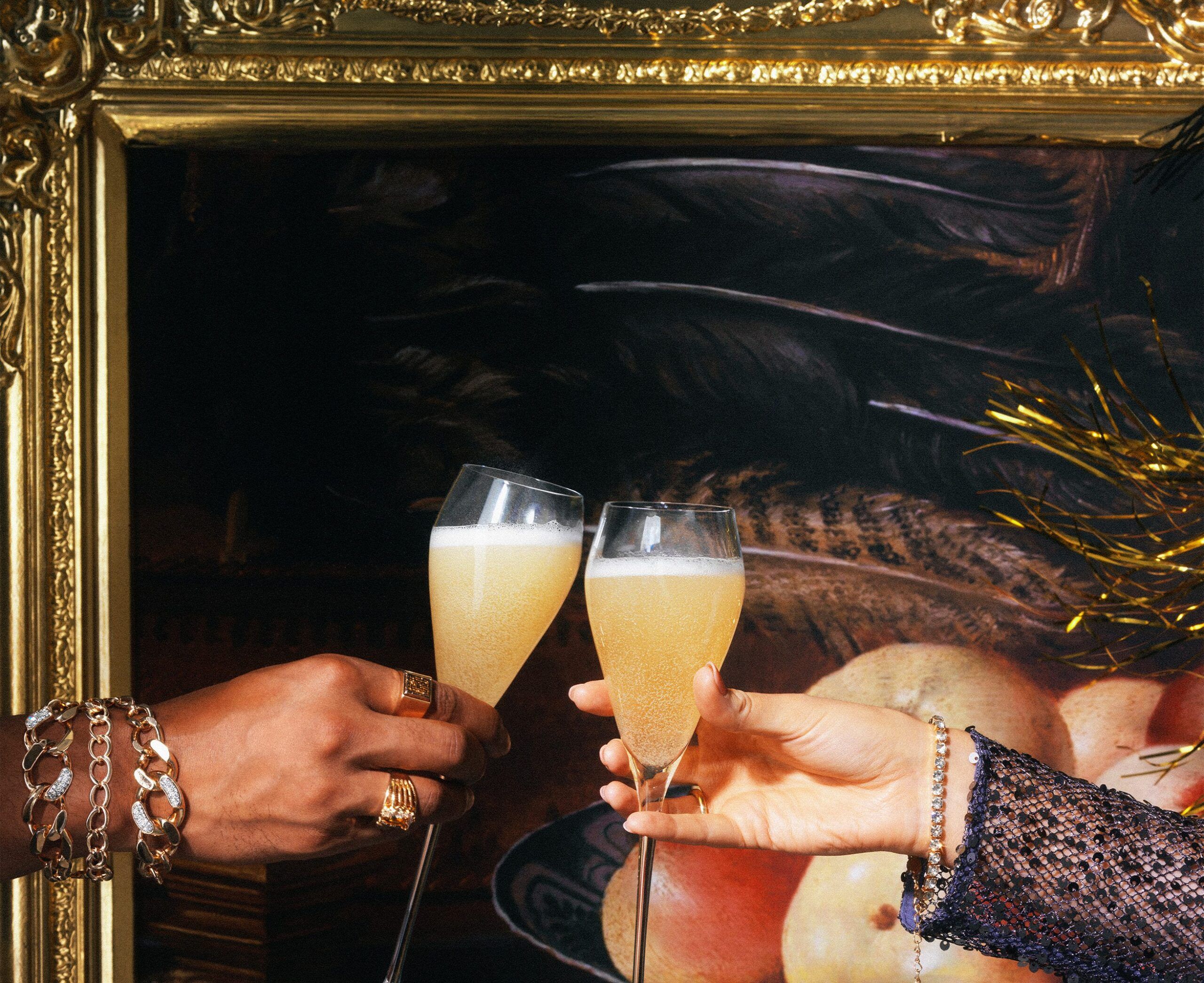 Peach Bellini Cocktail Whisky Chivas Regal