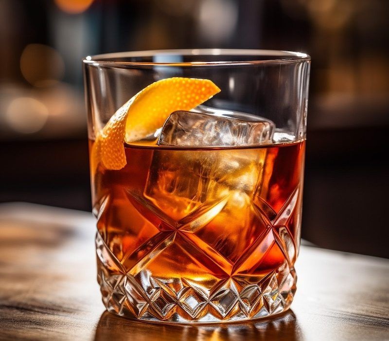 Old Fashioned có hương vị chủ đạo từ rượu Bourbon.