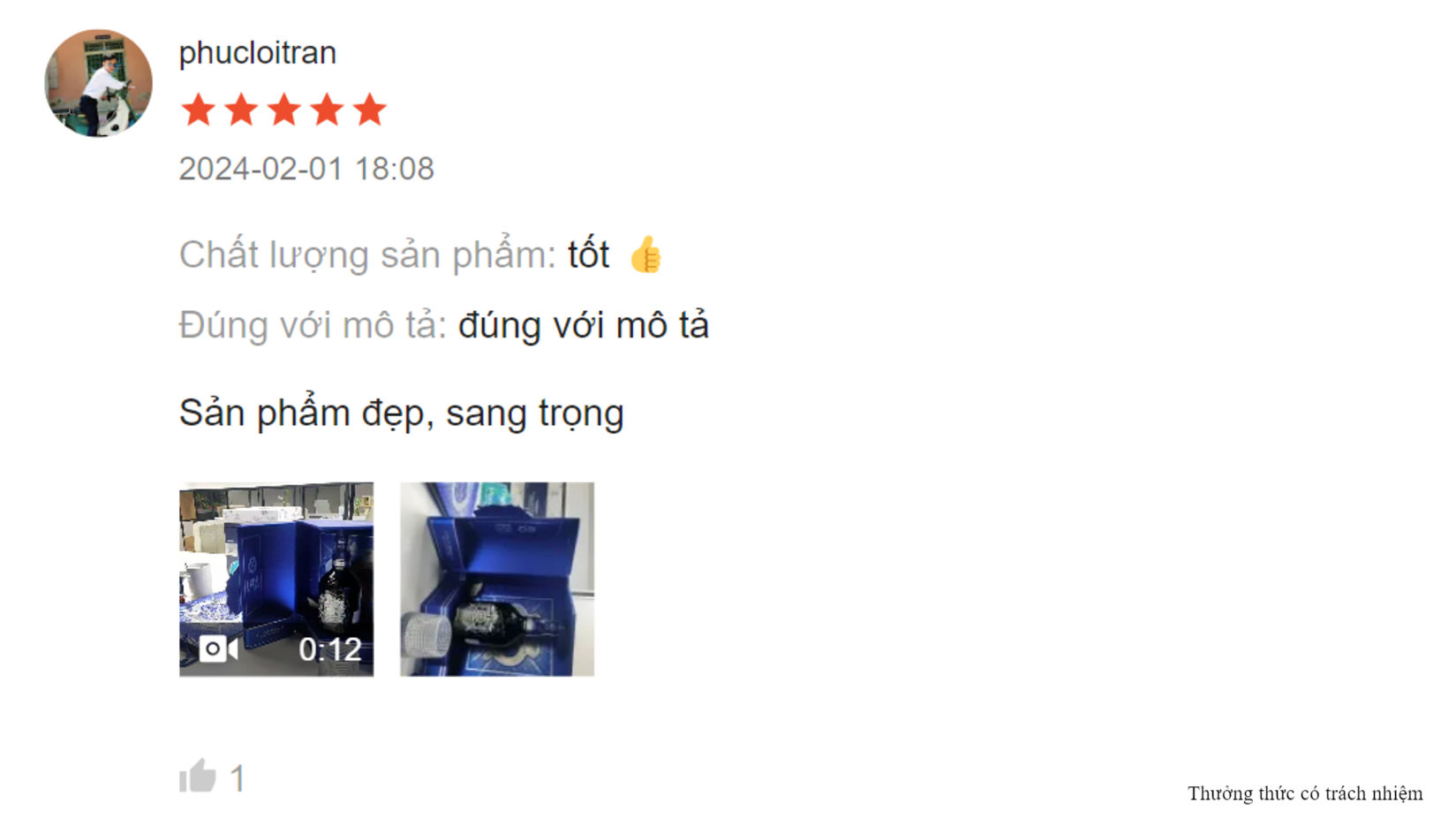 Đánh giá của người dùng về rượu Chivas 18 Blue Signature.