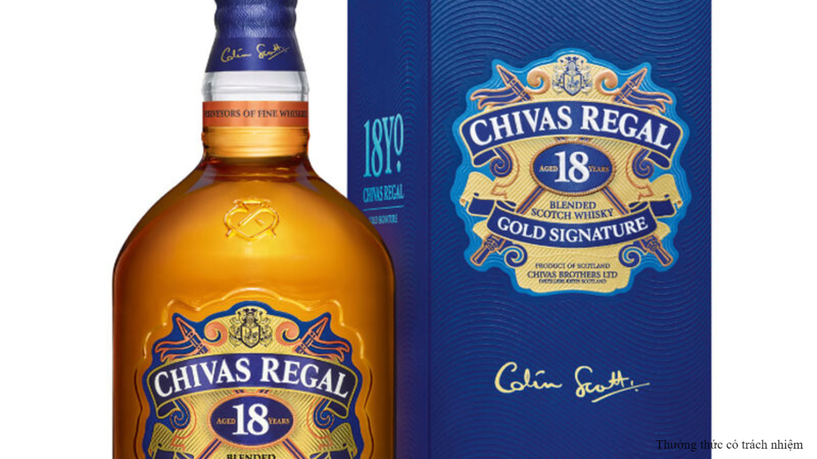 Chai Chivas 18 kích thước lớn, khó di chuyển.