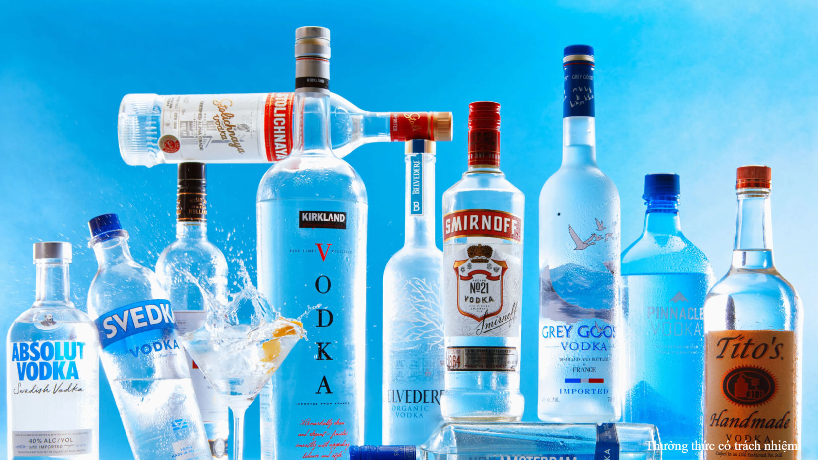 Vodka luôn nằm trong top những loại rượu được phục vụ nhiều nhất tại các quán bar.