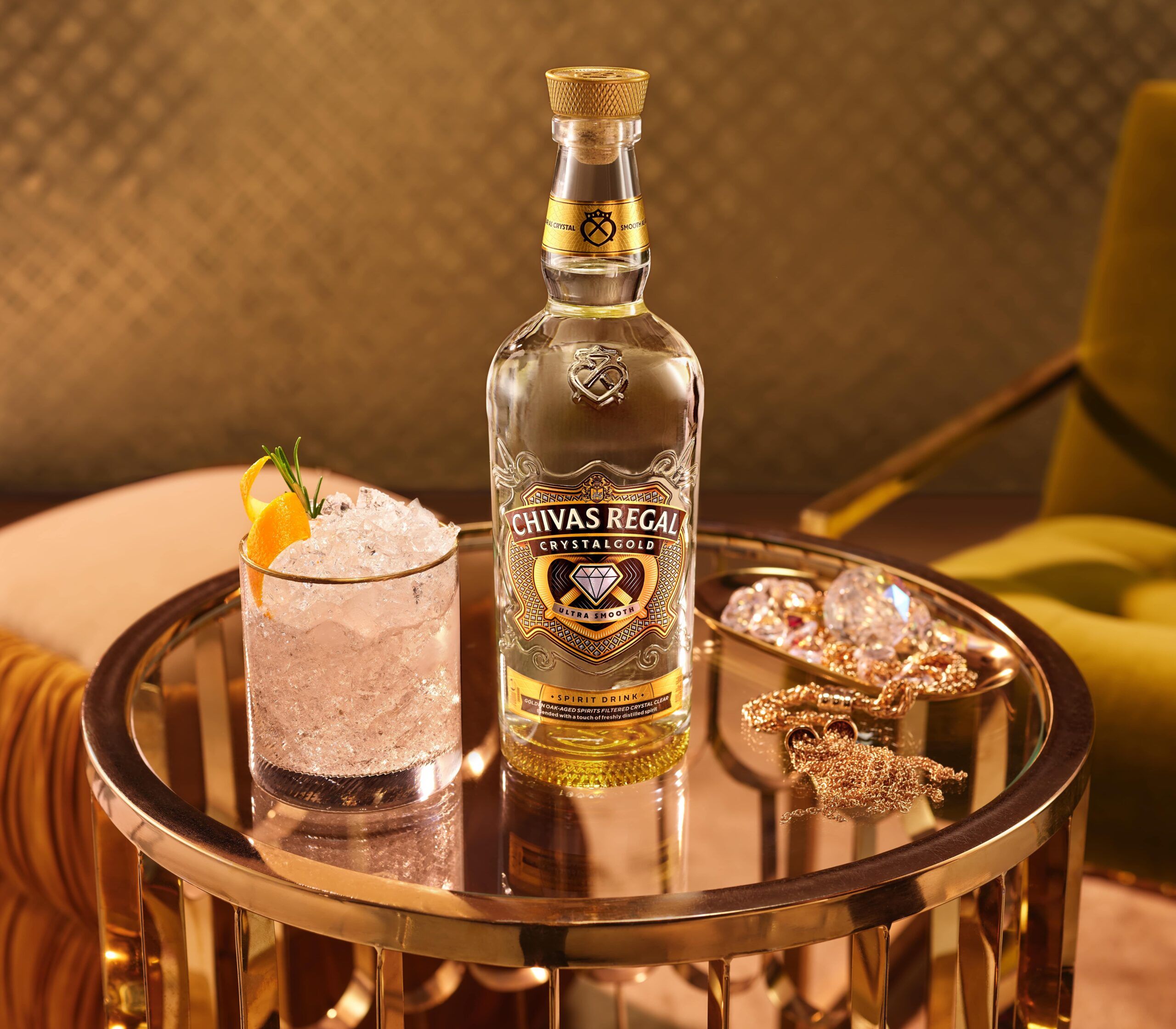 CRYSTAL REGAL CHIVAS GOLD recipe cocktail Crush Fashioned Crystalgold Regal Chivas イエローライト その他