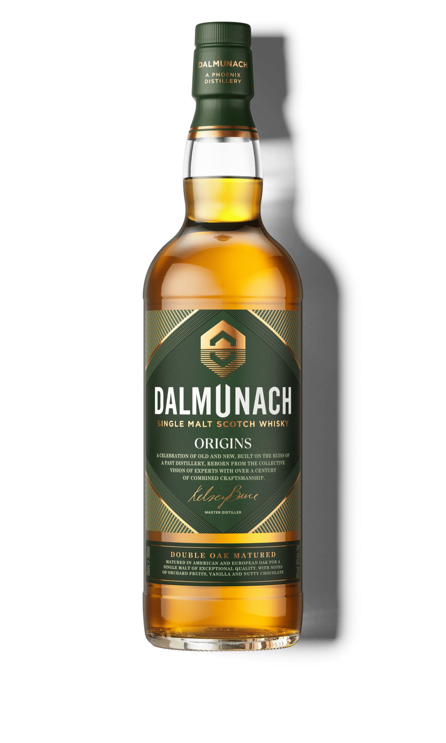 Dalmunach whisky bottle shot