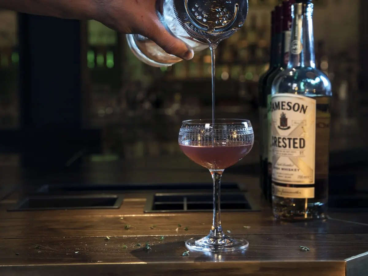 Thyme Whiskey Cocktail - Jameson Crested